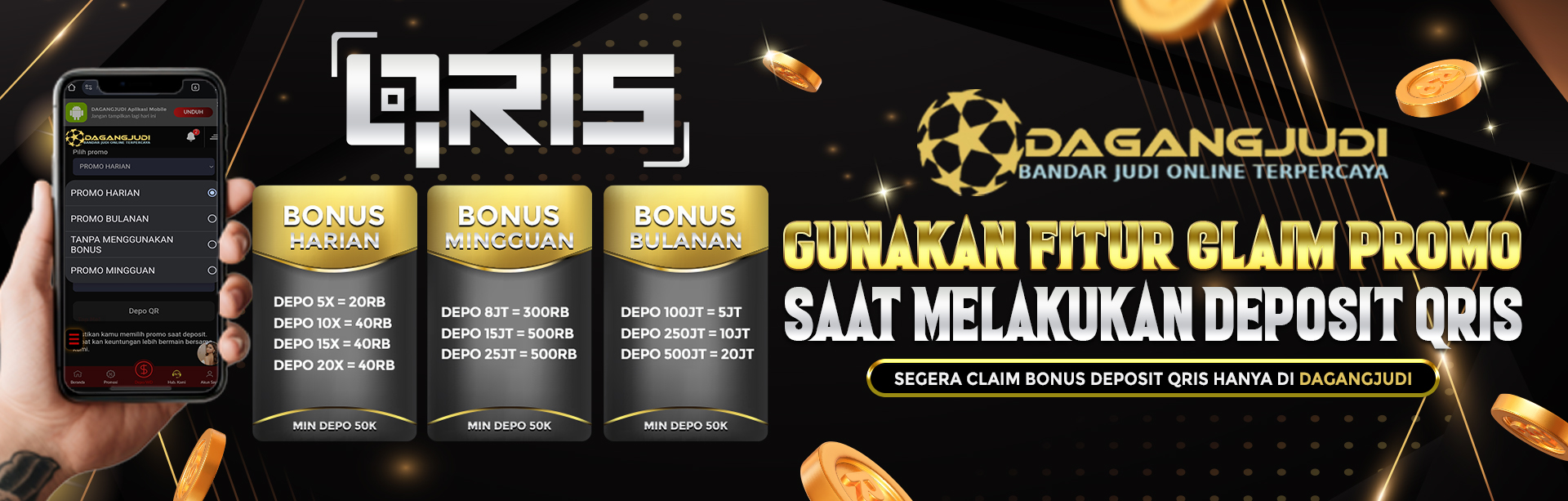 BONUS DEPOSIT QRIS HARIAN HINGGA BULANAN